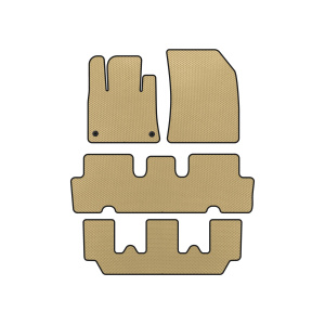 Коврики EVA V1 Citroen C-4 Picasso 2013–2022 гг. (3 ряда, Бежевые) — Citroen C8 2002-