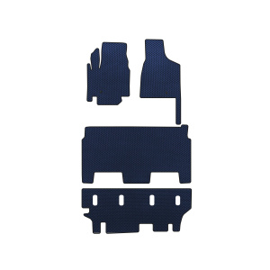 Коврики EVA Dodge Grand Caravan V 2008-2020 гг. (2008-2020, 3 ряда, 8-местный/Комплектация SXT, Синий) — Dodge Caravan с 2000