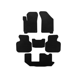 Коврики EVA Dodge Journey 2008-2020 гг. (2011-2020, 3 ряда, 7-местный, Черный)