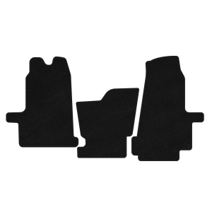 Текстильные коврики Deluxe Ford Transit 2000–2014 гг. (2000-2006, АКПП, Черный) — Ford Transit 2000-2006
