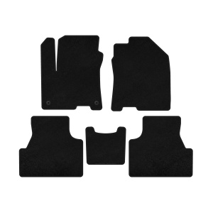 Текстильные коврики Deluxe Hyundai Encino EV 2019- гг. (2019-2020, Электро, Черный) — Другие авто Hyundai