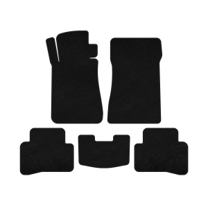 Текстильные коврики Deluxe Mercedes C-class W202 1993-2001 гг. (SD, Черный) — Mercedes C W201-W202 c 1993-2001
