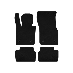Текстильные коврики Deluxe Mini Cooper F55/56/57 2014-2023 гг. (для F55, 5-дверный, черный) — Mini Cooper с 2014-