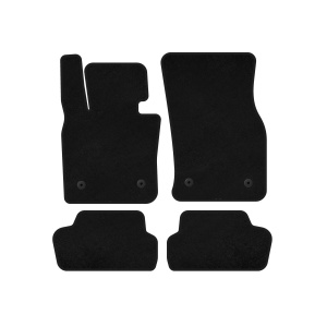 Текстильные коврики Deluxe Mini Cooper F55/56/57 2014-2023 гг. (для F56, черные) — Mini Cooper с 2014-