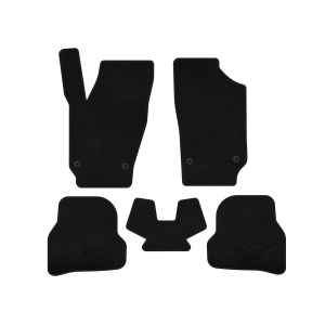 Текстильные коврики Deluxe Seat Ibiza 2010-2017 гг. (2010-2012, HB, 5-дверный, черный) — Seat Ibiza 2008-2017