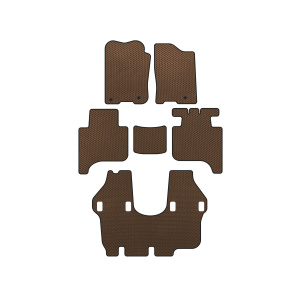 Коврики EVA Infiniti QX56 2004-2010 гг. (3 ряда, 2004-2008, Коричневые)