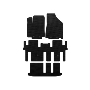 Коврики EVA Nissan Pathfinder R52 2012-2021 гг. (3 ряда, Черный) — Nissan Pathfinder с 2014