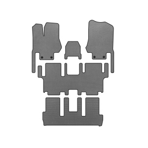 Коврики EVA Nissan Quest 2011-2017 гг. (3 ряда, 7-местный, Серый) — Другие автомобили Nissan