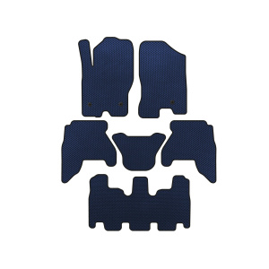 Коврики EVA Nissan Pathfinder R51 2005-2014 гг. (3 ряда, Синие) — Nissan Pathfinder 2005-2010