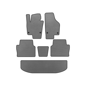 Коврики EVA Seat Alhambra 2010- гг. (3 ряда, Серые)