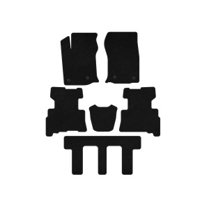 Текстильные коврики Premium Toyota 4Runner 2009-2024 гг. (3 ряда, 2014-2024, 7-местный, Черный) — Тойота 4Runner