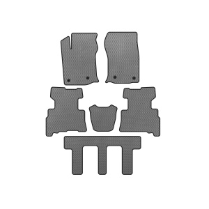 Коврики EVA Toyota 4Runner 2009-2024 гг. (3 ряда, 2014-2024, 7-местный, Серый) — Тойота 4Runner
