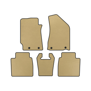 Коврики EVA Geely Emgrand EC8 (SD, Бежевые)