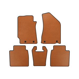 Коврики EVA Geely Emgrand EC8 (SD, Оранжевые)