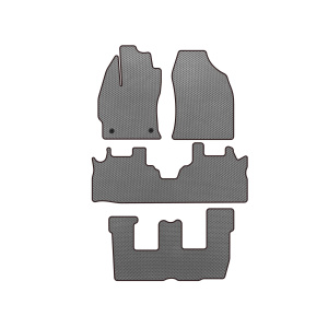 Коврики EVA Toyota Prius Plus (3 ряда, Серые)