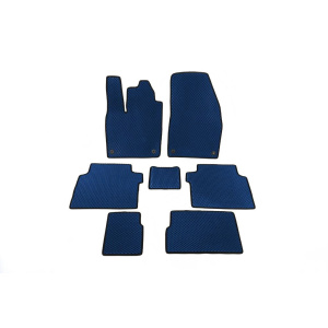 Коврики EVA Volkswagen ID.6 2021- гг. (Синие) 2 Ряда — VolksWagen ID 6
