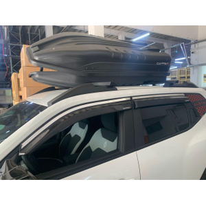 Ветровики окон с хромированным молдингом EuroCap Renault Duster 2024- гг. (4 шт.)