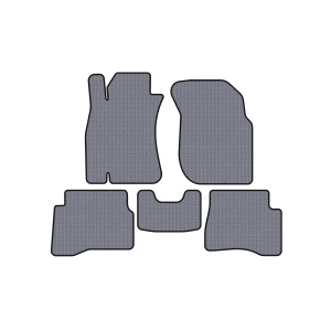 Резиновые Коврики Carsuit Nissan Almera N16 2000-2006 гг. (SD, Серый) — Nissan Almera 2000-2006