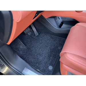 Текстильные коврики Deluxe BYD Tang L 2025– гг. (3 ряда, Черный)