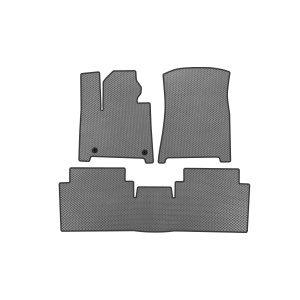 Коврики EVA Hyundai Santa Fe 5 2023- гг. (2 ряда, Серые) — Hyundai Santa-Fe 2024-