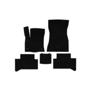 Текстильные коврики Deluxe Mercedes EQA 2021- гг. (Черный) — Mercedes EQA 243