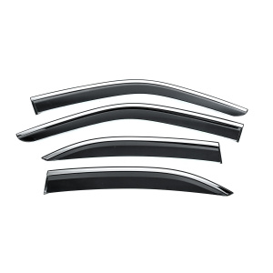 Ветровики с хромированным молдингом Niken Luxury Mercedes E-сlass W210 1995-2002 гг. (4 шт) — Mercedes E [210] 1995-2003