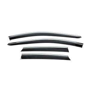 Ветровики с хромированным молдингом Niken Luxury Volkswagen ID.7 2023- гг. (4 шт) — VolksWagen ID 7