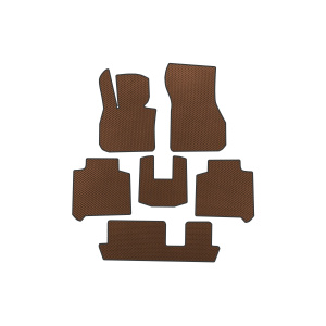 Коврики EVA BMW 2 серия Active Tourer F45/F46 2014-2021 гг. (3 ряда, для F46, коричневые) — BMW 2 2014-2020