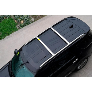 Багажник Ford Explorer 2011-2019 гг. (поперечины) на интегрированные рейлинги OEM Ford Explorer 2011-2019 гг. (2016-2019, 2 шт) Черный — Ford Explorer 2010-2019