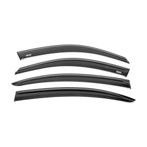 Ветровики с чёрным молдингом Niken Luxury BMW 3 серия F30/F31 2012-2019 гг. (4 шт) — BMW 3 F30 2012-2018