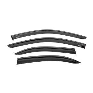 Ветровики с чёрным молдингом Niken Luxury Mercedes C-class W204 2007-2015 гг. (4 шт) — Mercedes C 204 с 2007