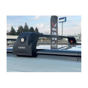 Поперечины на интегрированные рейлинги с ключом Ecem V2 Nissan Qashqai 2021- гг. (2 шт) до 110 см, Серый — Nissan Qashqai 2014-2021