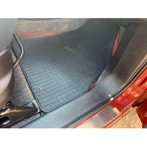 Гумові килимки Fiat Fiorino/Qubo 2008↗ мм. (Polytep) 4 шт, легкий запах гуми