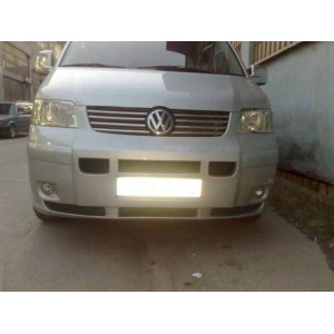 Цельная накладка на бампер (под покраску) Volkswagen T5 Transporter 2003-2010 гг. Meliset