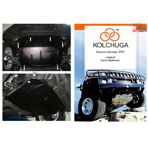 Защита для Тойота Highlander 2011-2013 V-3,5 двигатель и КПП - Kolchuga