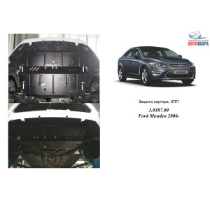 Защита Ford Mondeo 2007-2014 V- все двигатель, КПП, радиатор - Kolchuga