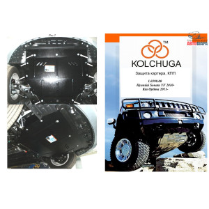 Защита Hyundai Grandeur 2011- V- все двигатель, КПП, радиатор - Kolchuga