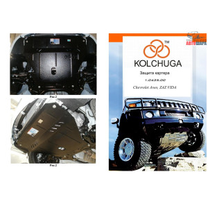 Защита ЗАЗ Vida 2012- V- все двигатель, КПП, радиатор - Kolchuga