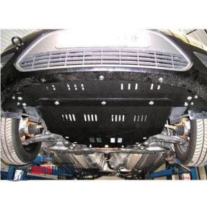 Защита Ford Focus II 2004-2011 V- все двигатель, КПП, радиатор - Премиум ZiPoFlex - Kolchuga