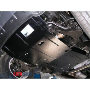 Защита Nissan Pathfinder III 2005-2012 V-2,5 D; 3,5 двигатель, КПП, радиатор, редуктор - Премиум ZiPoFlex - Kolchuga