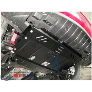 Защита Kia Ceed 2012-2015 V- все двигатель, КПП, частично радиатор - Премиум ZiPoFlex - Kolchuga