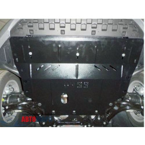 Защита Seat Leon 2013-2020 V- 1,4 TSI; 1,8 TSI; двигатель, КПП, радиатор - Премиум ZiPoFlex - Kolchuga