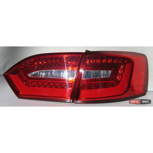 Volkswagen Jetta Mk6 оптика задня світлодіодна LED червона V2 - 2010-2019 JunYan