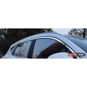 Hyundai Tucson TL 2015 накладки хром молдинги вікон верхні V1 - ASP