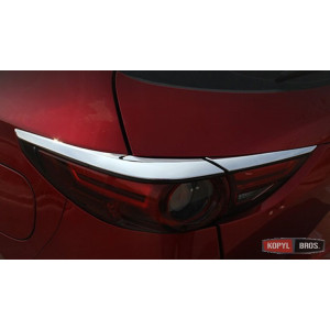Mazda CX-5 2017+ накладки хром на задні ліхтарі верхні - ASP