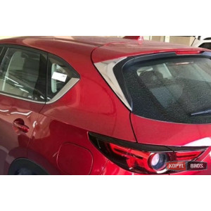 Mazda CX-5 2017+ хром накладки на задний спойлер - ASP