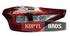 Для Тойота RAV 4 оптика задня червона тонована світлодіодна / LED taillights red smoked - 2013