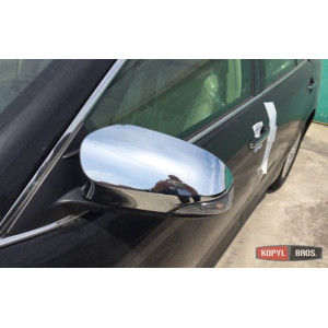 Для Тойота Сamry V55 хром накладки на зеркала V1 - 2015