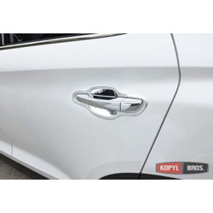 Hyundai Tucson TL 2015 накладки хром под дверные ручки - 2015