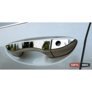 Для Тойота Corolla E170/ Altis накладки хром на ручки дверей - 2014